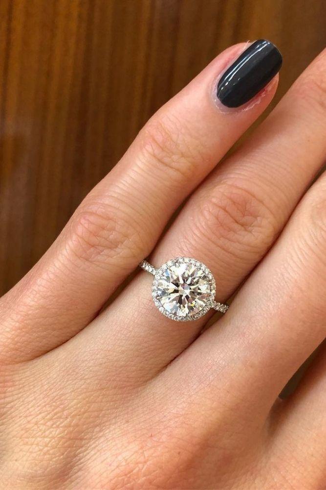 diamond engagement rings round diamond rings