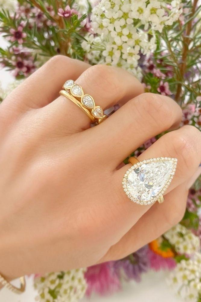diamond engagement rings unique rings in yellow gold2