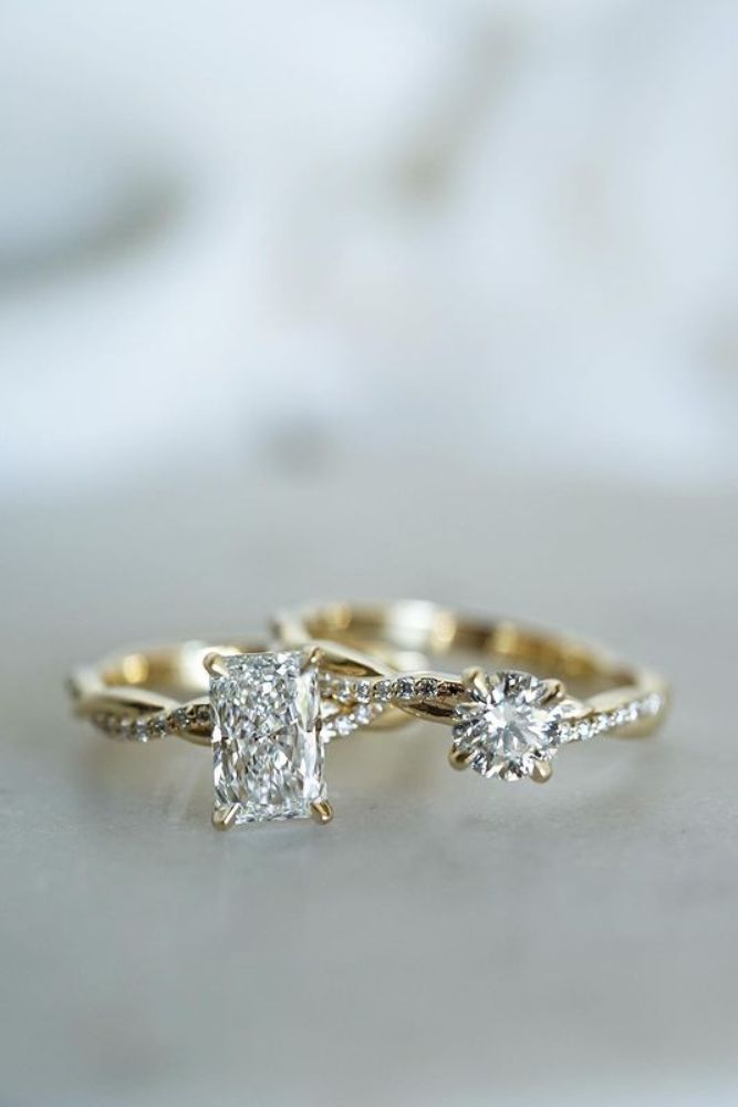 diamond engagement rings bands with pave band