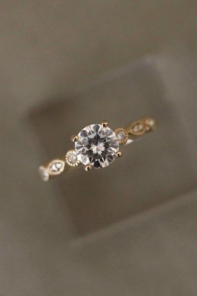 diamond engagement rings with pave band