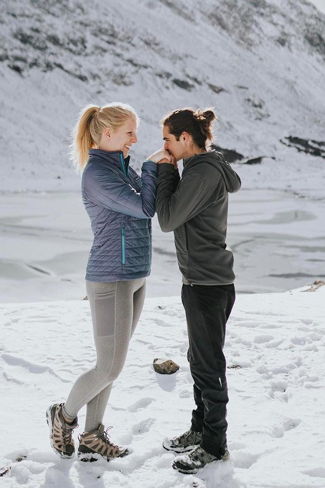 engagement photos engagement announcement winter proposal