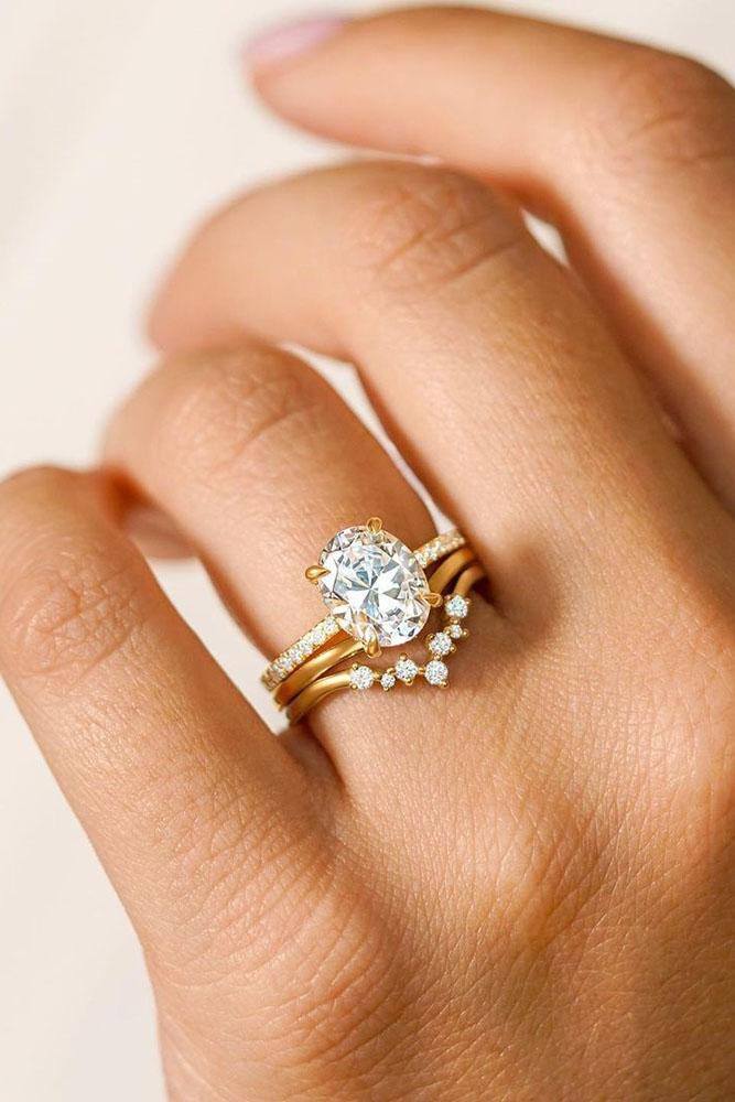 oval engagement rings rose gold engagement rings bridal sets