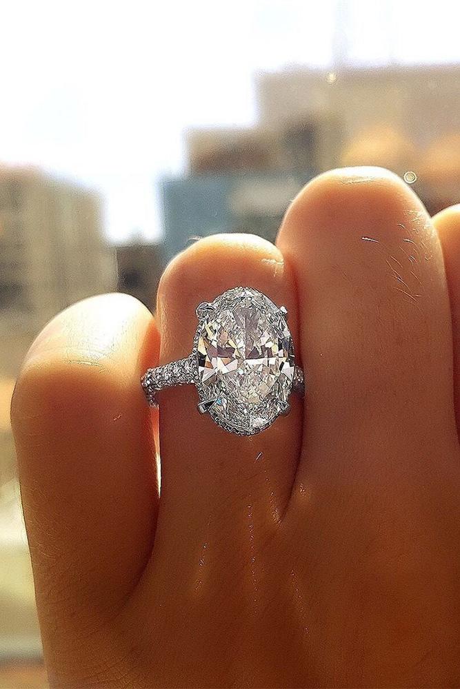 oval engagement rings simple solitaire ring