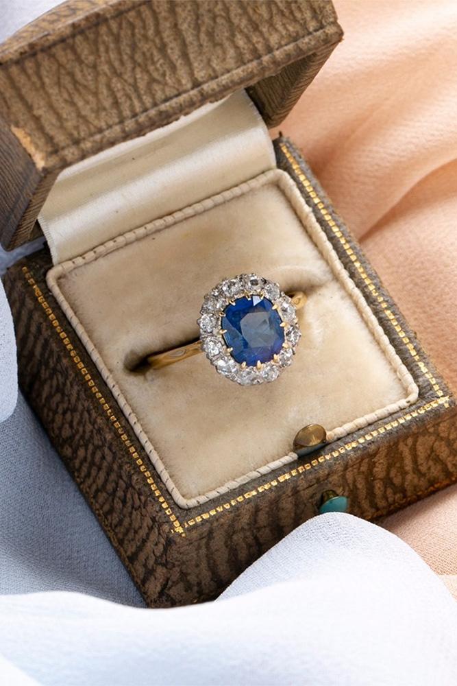 sapphire engagement rings halo engagement rings