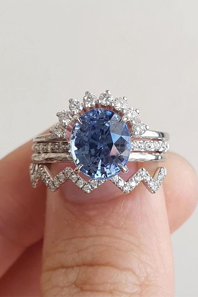 engagement rings diamond and sapphire