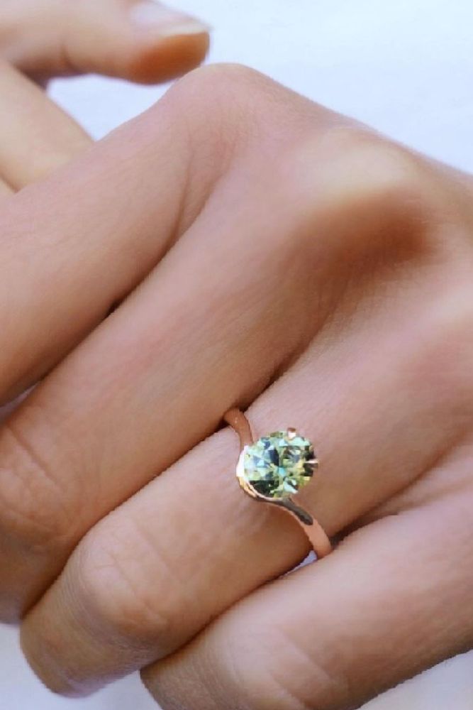 oval engagement rings rose gold rings