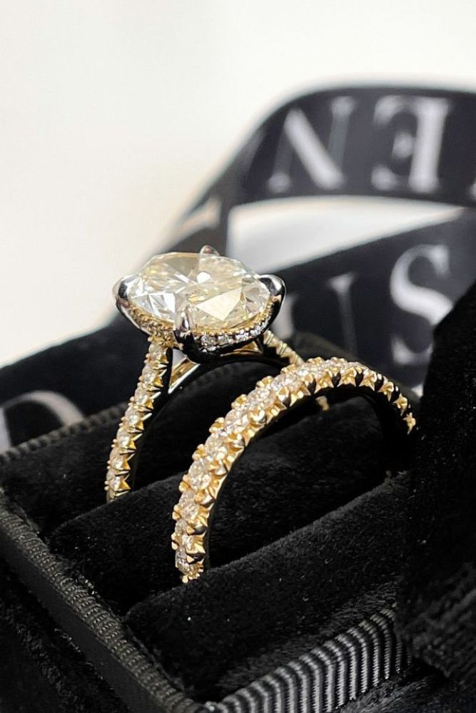 oval engagement rings wedding ring sets1