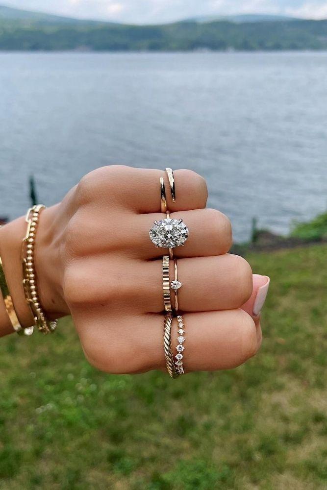 oval engagement ringswedding ring sets1
