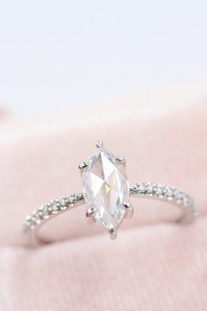 moissanite engagement rings marquise cut