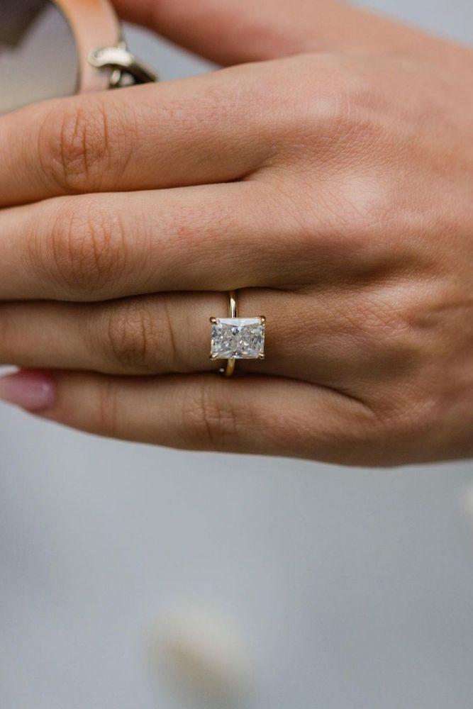 moissanite engagement rings simple rings
