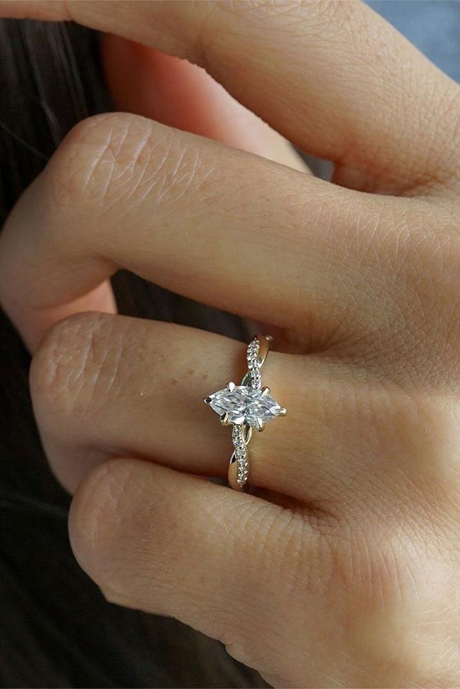 moissanite engagement rings solitaire rings