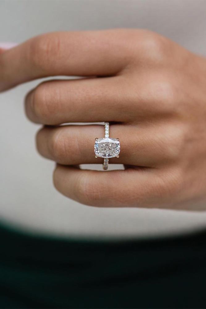 moissanite engagement rings solitaire rings