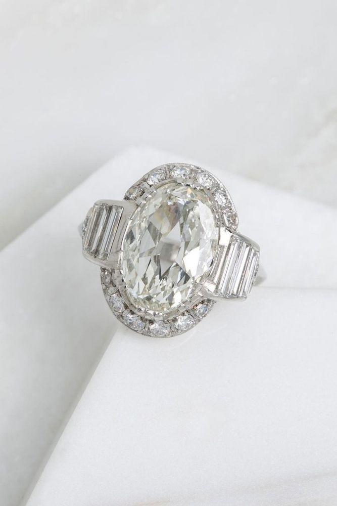 moissanite engagement rings vintage rings1