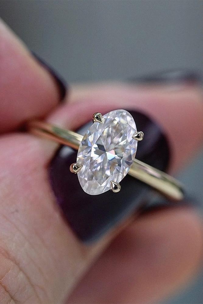 simple engagement rings oval cut ring bridal sets
