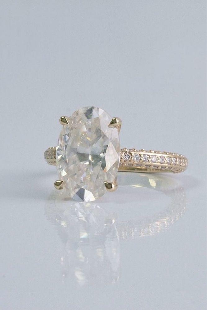 simple engagement rings amazing oval center stone rings