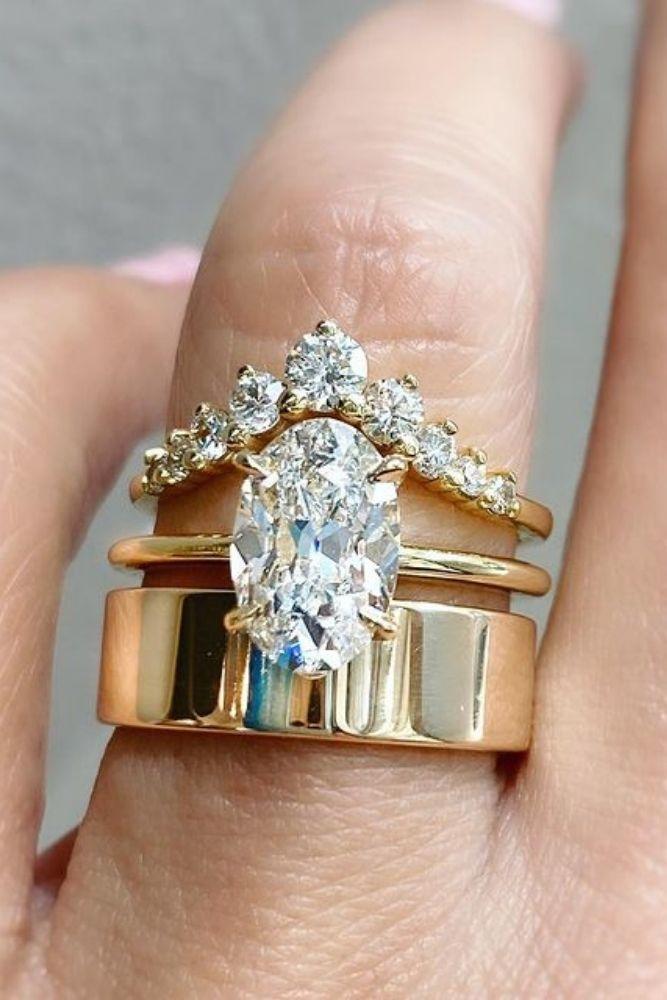 simple engagement rings amazing oval center stone