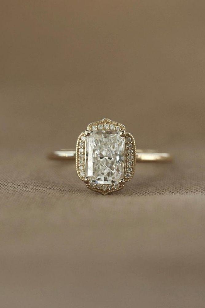 simple engagement rings emerald cut rings1