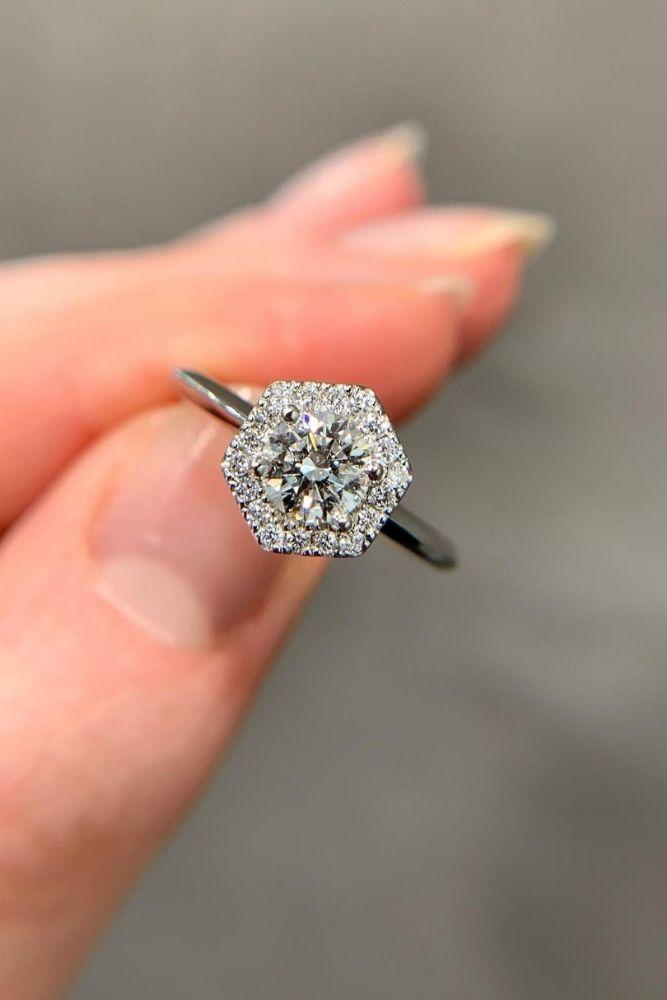 simple engagement rings radiant cut diamonds in rings2