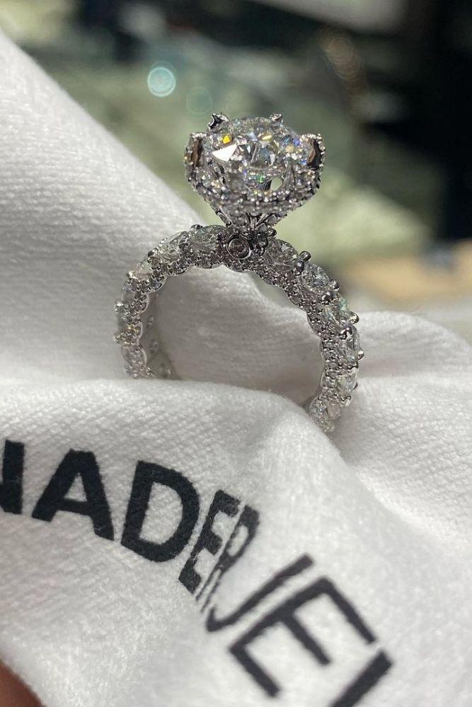 simple engagement rings radiant cut diamonds in rings1