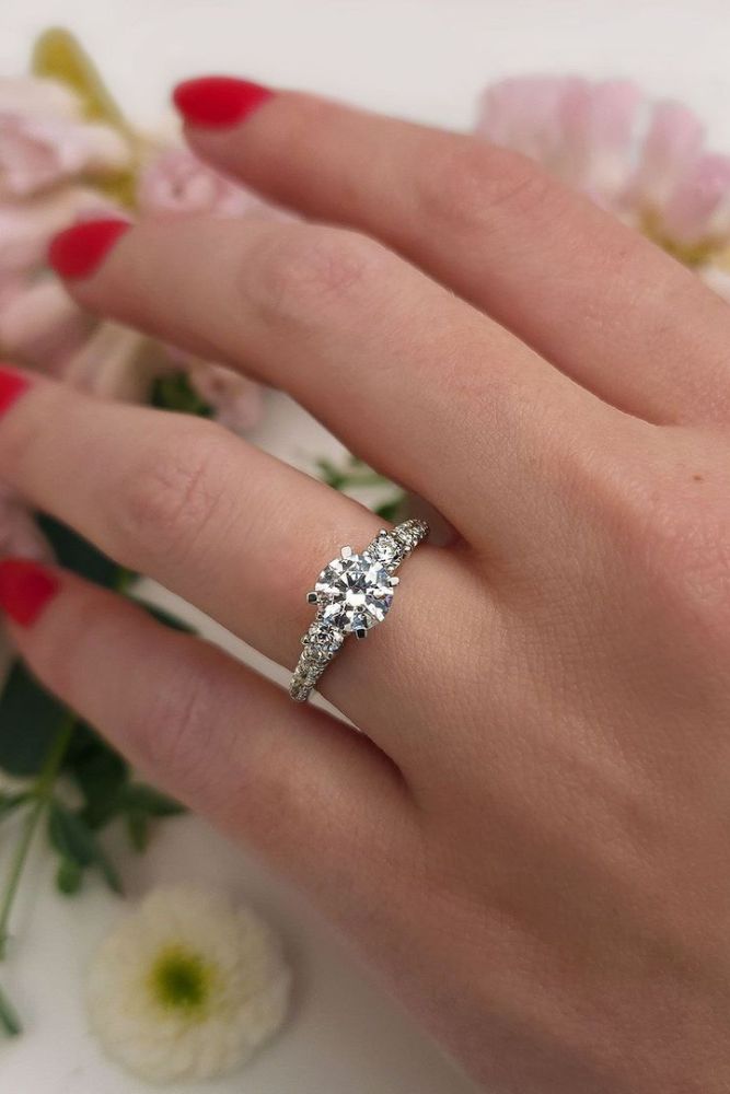 Simple but deals unique engagement rings