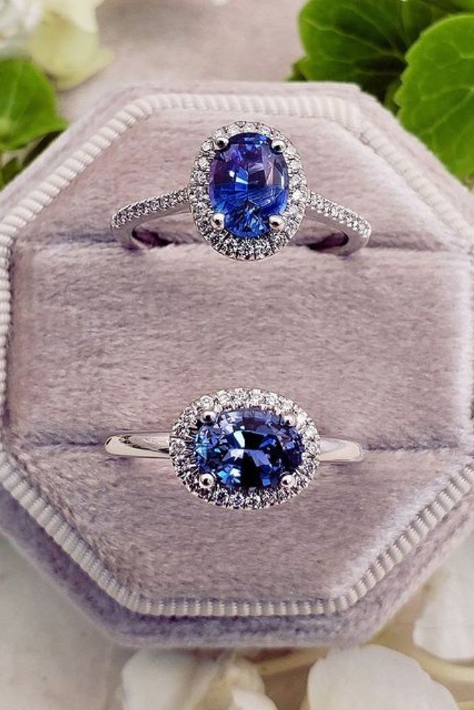 sapphire engagement rings halo rings1