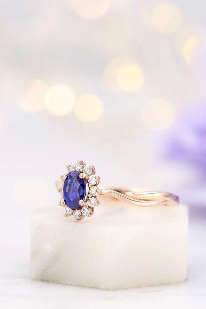 sapphire engagement rings in diamond halo2