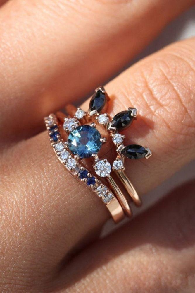 sapphire engagement rings in rose gold1