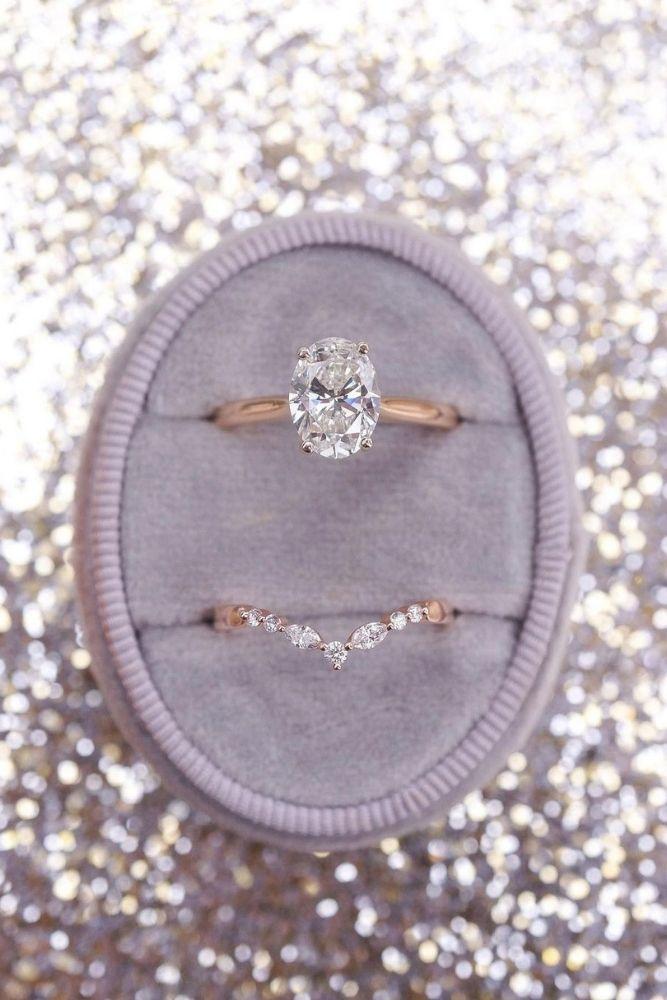 bridal sets oval cut center stones