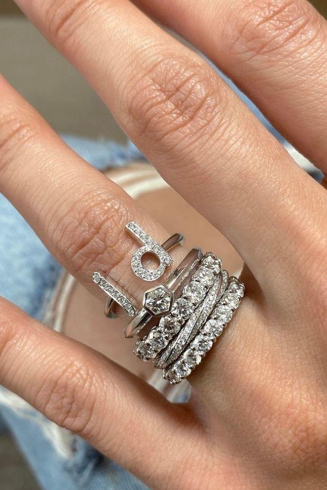 bridal sets white gold beautiful wedding bands unique rings