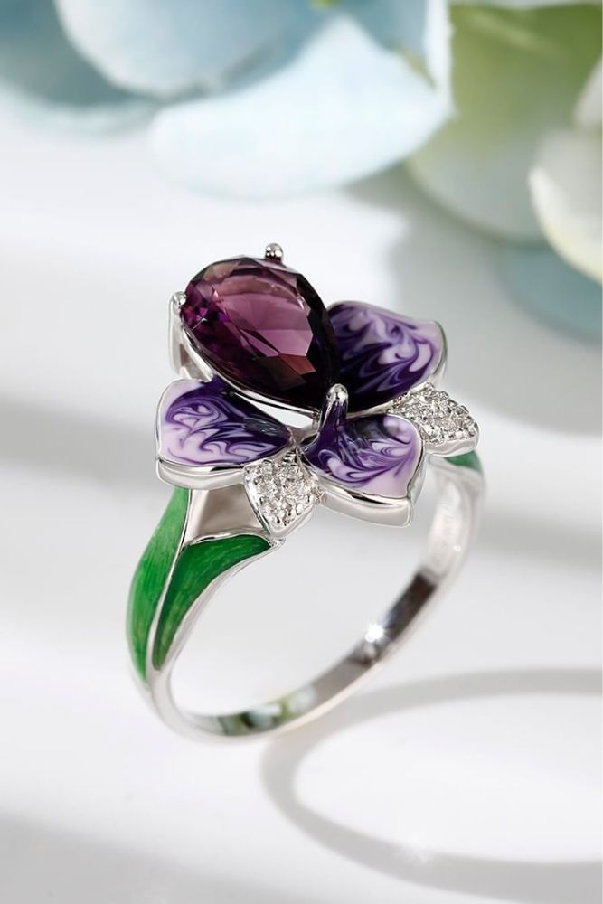unique engagement rings floral rings1