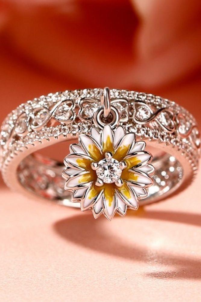 unique engagement rings floral rings1