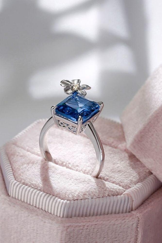 unique engagement rings floral rings2