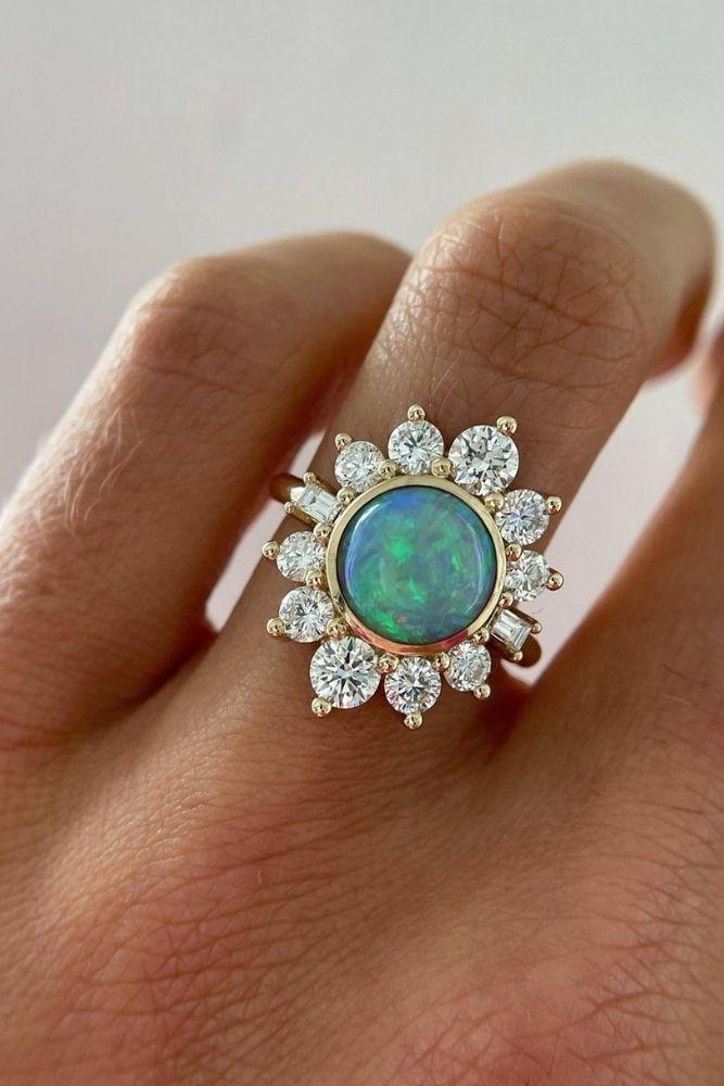 unique engagement rings floral rings2