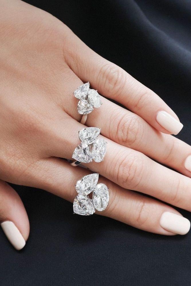 unique engagement rings floral rings1