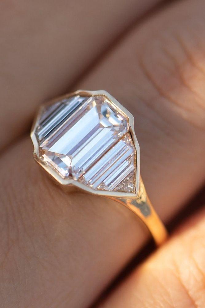 unique engagement rings in rose gold