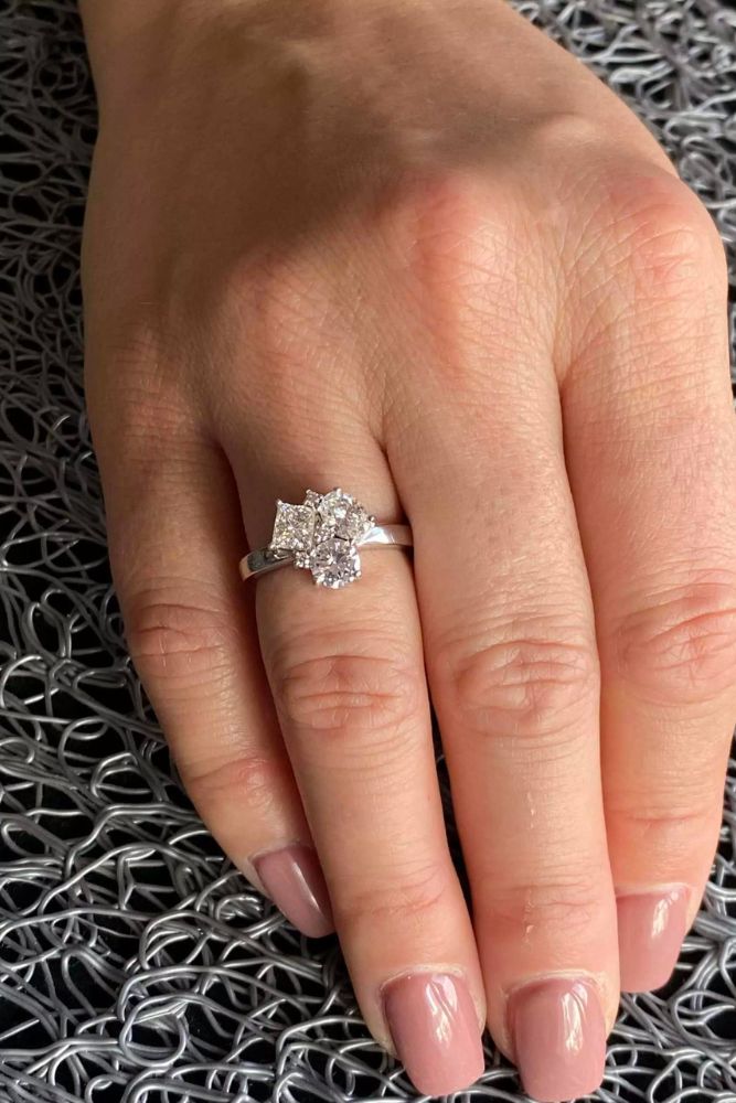 unique engagement rings moissanite rings