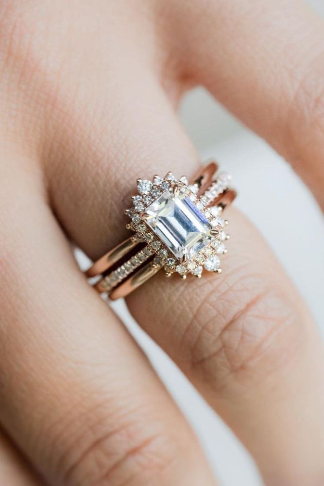 unique engagement rings moissanite rings