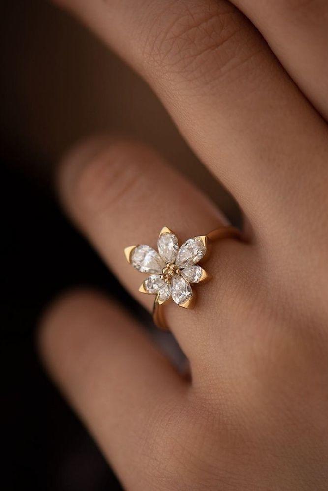 unique engagement rings unique engagement rings in rose gold