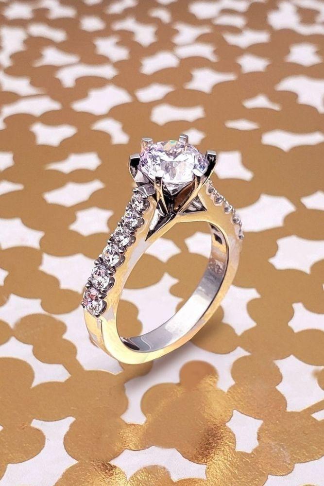 unique engagement rings unique rings with round cut centre stone