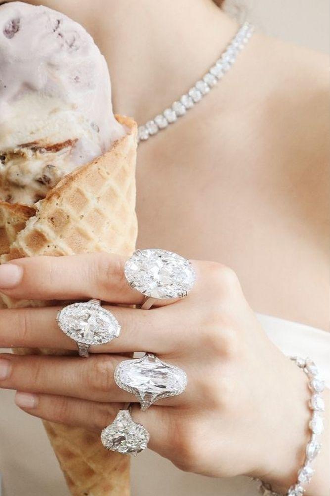 unique engagement rings white gold rings1