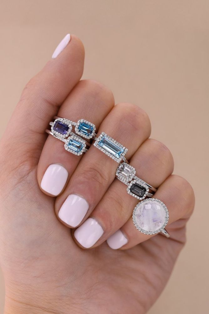 unique engagement rings white gold rings