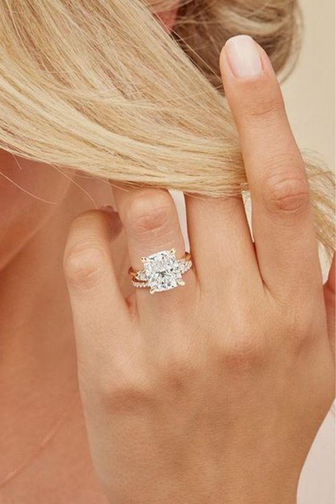 unique engagement rings yellow gold engagement rings1
