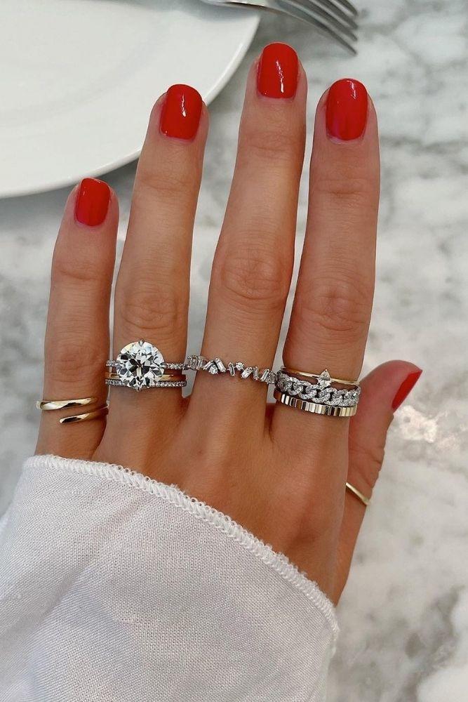 unique engagement rings yellow gold rings2