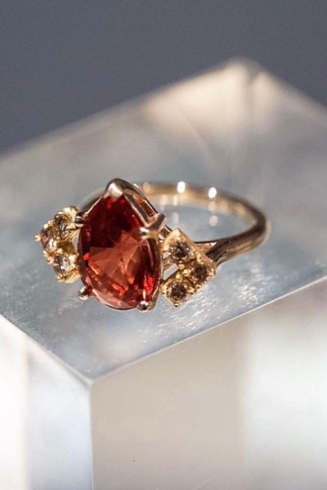 unique engagement rings yellow gold rings