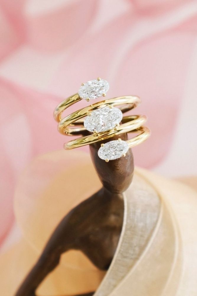 unique engagement rings yellow gold rings1