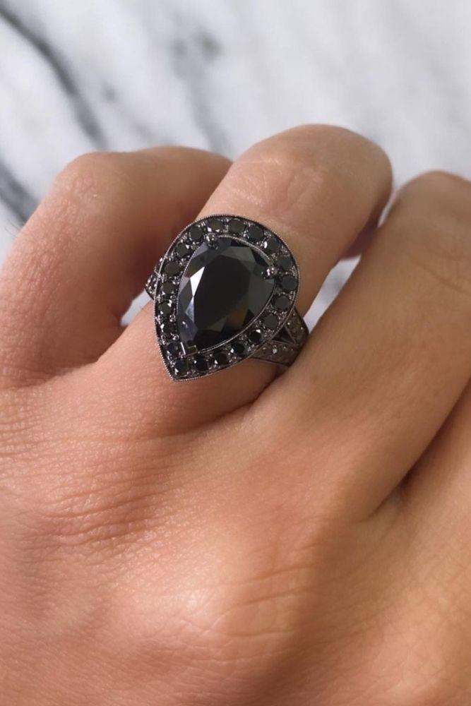 black diamond engagement rings unique wedding rings2