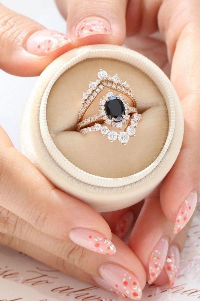 black diamond engagement rings vintage rings
