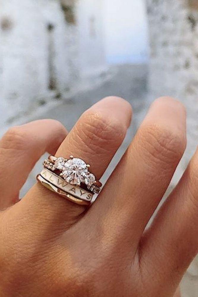 bridal sets unique sets with round cut diamonds