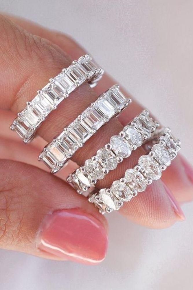 bridal sets white gold wedding bands2