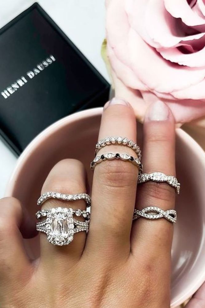 diamond wedding rings diamond halo rings1